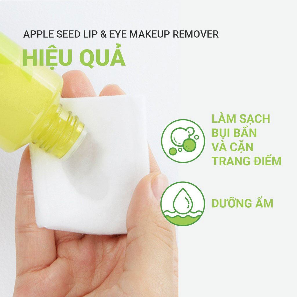 Dầu tẩy trang Innisfree Apple Seed Lip & Eye Makeup Remover 100ml