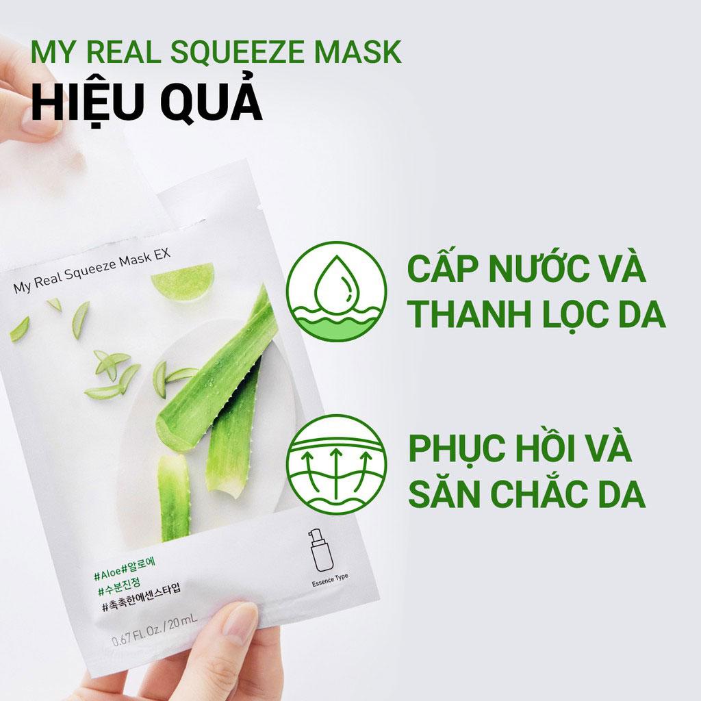 Mặt nạ giấy Innisfree My Real Squeeze Mask nước ép thiên nhiên Jeju 20ml