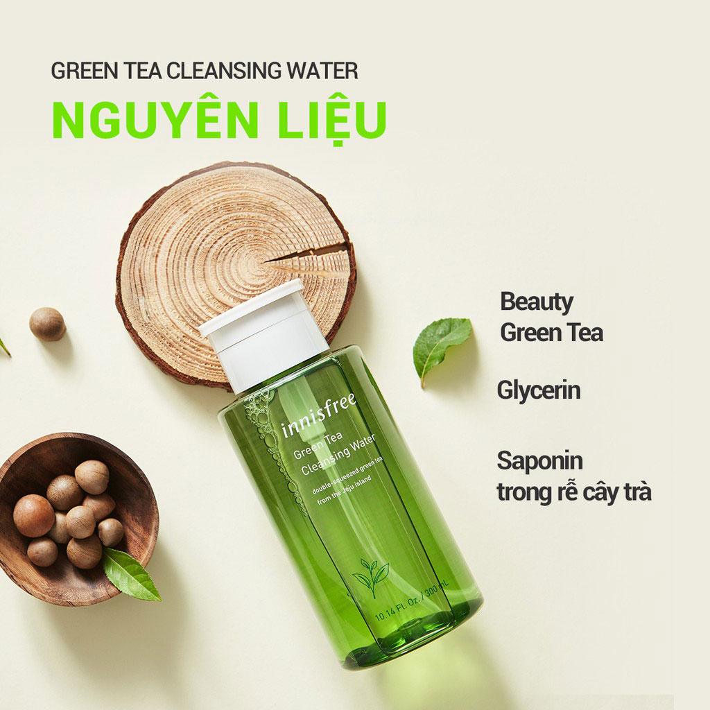 Nước tẩy trang Innisfree Green Tea Hydrating Amino Acid Cleansing Water 300ml
