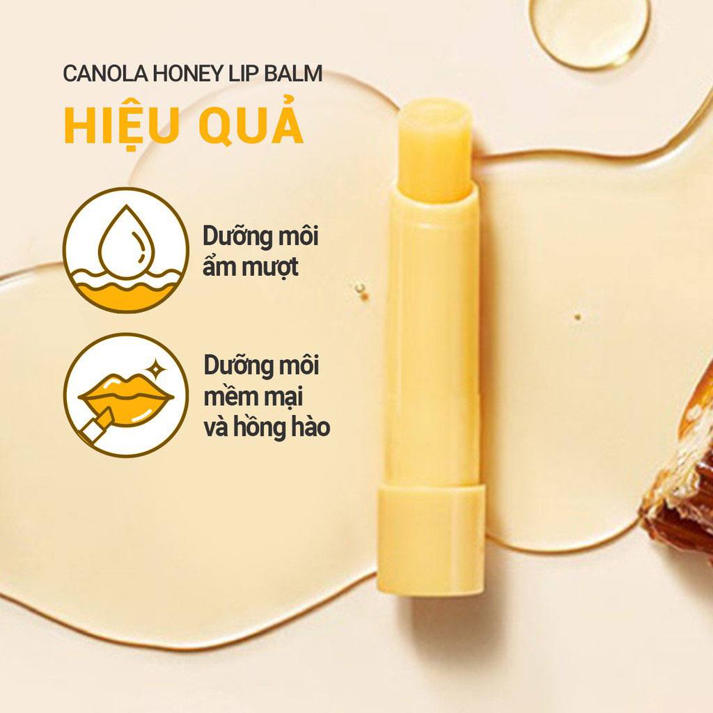 Son dưỡng ẩm Innisfree Canola Honey Lip Balm không màu 3.5g