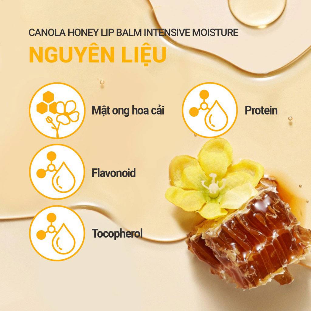 Son dưỡng ẩm sâu Innisfree Canola Honey Lip Balm Intensive Moisture 3.5g