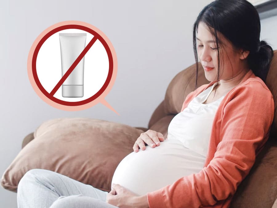 Phụ nữ khi đang mang thai hoặc cho con bú không dùng sản phẩm Retinol.