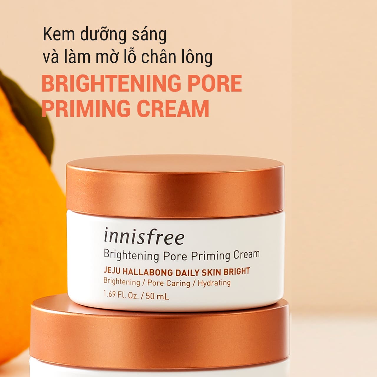 Combo Kem dưỡng Brightening Pore Priming Cream & Sữa rửa mặt Brightening Pore Facial Cleanser